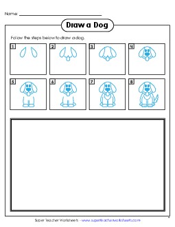 Draw a Dog Free Learning To Draw Worksheet