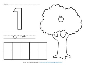 Apple Counting Mat: One Worksheet