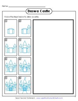 New Draw a Castle Worksheet