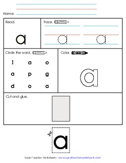 Worksheet 2: A Sight Words Individual Worksheet