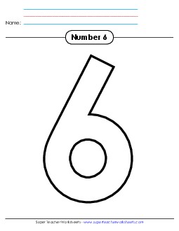 Outline - Number 6 Number Families Worksheet