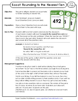 Rounding: Nearest 10 (2 and 3-Digit Numbers) Worksheet