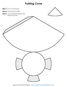 Foldable Cone Free Geometry Worksheet