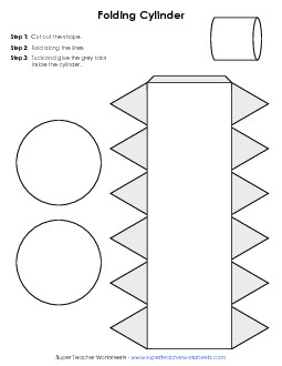 Foldable Cylinder Geometry Worksheet