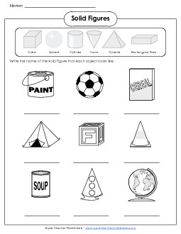 Geometric Solids Free Geometry Worksheet