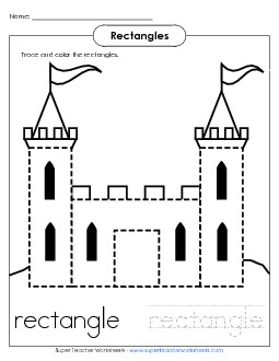 Rectangles - Castle Geometry Worksheet