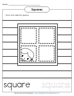 Squares - Window Geometry Worksheet