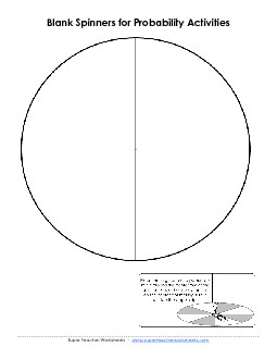 Spinners for Probability Activities Worksheet