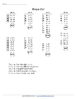 Mystery Graph - Polygons Mystery Graph Picture Worksheet