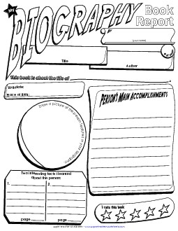 Biography Book Poster (Small) Reading Worksheet