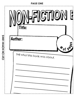 Non-Fiction Book Poster (Large) Reading Worksheet