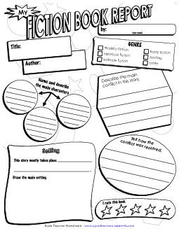 Fiction Book Poster (Small) Reading Worksheet