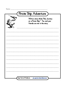 Pirate Ship Writing Worksheet