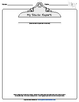 State Report Project States Worksheet