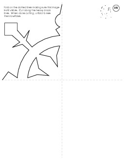 Snowflake 2 (Basic) Winter Worksheet