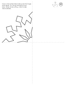 Snowflake 3 (Basic) Winter Worksheet