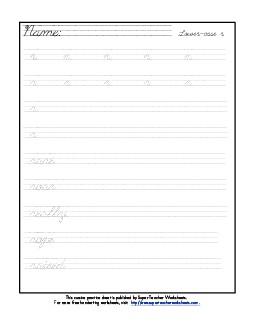 Lowercase cursive r Worksheet