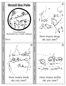 Counting Mini-Book Free Worksheet