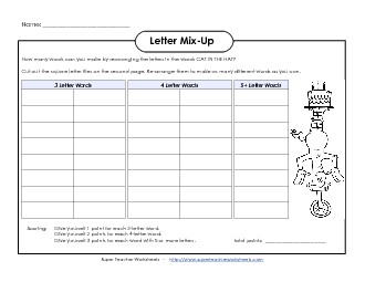 Letter Mix-Up: Seuss (Intermediate) Drseuss Worksheet