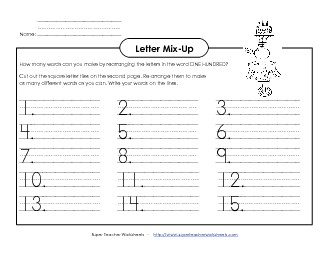 Letter Mix-Up: Seuss (Primary) Drseuss Worksheet