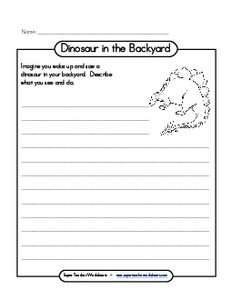 Dinosaur Creative Writing Worksheet