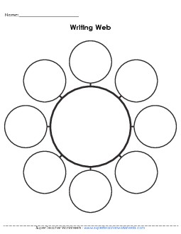 Web - 8 Graphic Organizers Worksheet