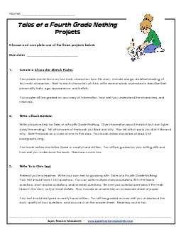 Projects for This Book Free Worksheet