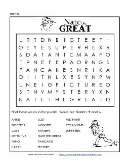 N.T.G. - Word Search Books Worksheet