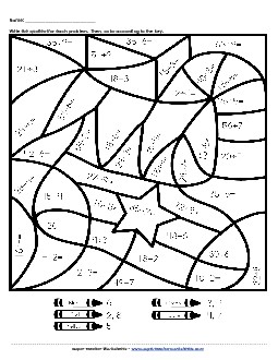 Basic Division Mystery Picture (Stocking) Christmas Worksheet