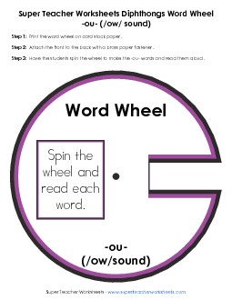 OU -  Word Wheel Word Wheels Worksheet