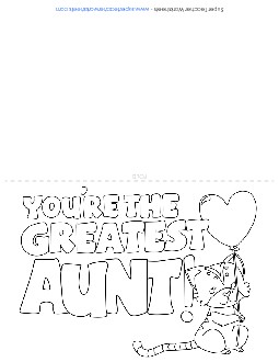 Card: You\'re the Greatest Mothers Day Worksheet