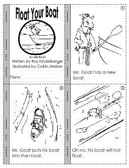 Float Your Boat (oa Sound) Minibooks Worksheet