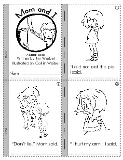 Long I Mini-Book : Mom & I Minibooks Worksheet