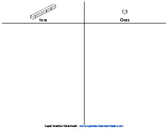 Place Value Mat (2-Digit) Worksheet