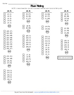 Mystery Graph - Boat Free Mystery Graph Picture Worksheet