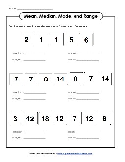 Mean, Median, Mode, and Range Tiles Free Mean Median Mode Range Worksheet