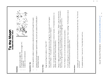 Multiplication Board Game: To the Moon Worksheet