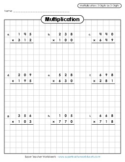 Multiplication (Multi-Digit) Classroom Teaching Material