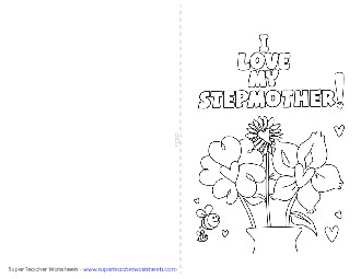 Card: Flower Vase Mothers Day Worksheet