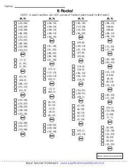 Mystery Graph - School House Mystery Graph Picture Worksheet