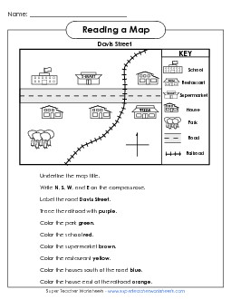 Davis Street Maps Worksheet