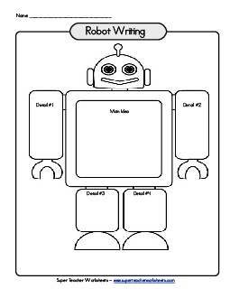 Robot Organizer Graphic Organizers Worksheet