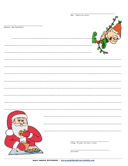 Christmas Letter Template Worksheet