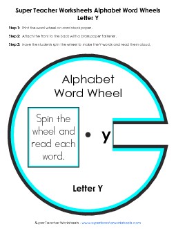 Y -  Word Wheel Word Wheels Worksheet