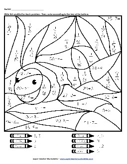 Division: Clownfish Worksheet