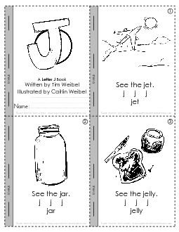 Letter J Mini-Book Minibooks Worksheet