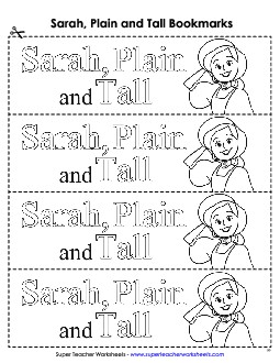 Bookmarks Book Sarah Plain And Tall Worksheet