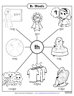 Phonics: Consonant Digraphs (ch, th, sh, wh, and ck) Classroom Teaching Material