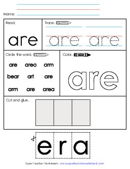 Worksheet 2: Are Sight Words Individual Worksheet