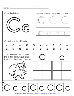 Early Literacy Free Printable Worksheet